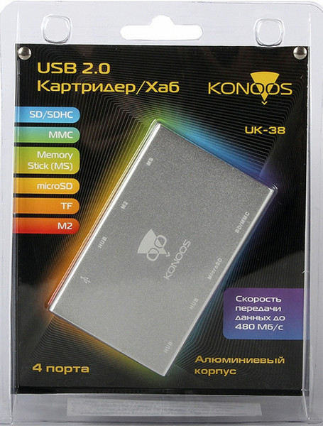 Konoos UK-38 USB 2.0 Kartenleser