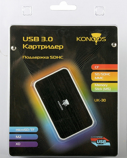 Konoos UK-30 USB 3.0 устройство для чтения карт флэш-памяти