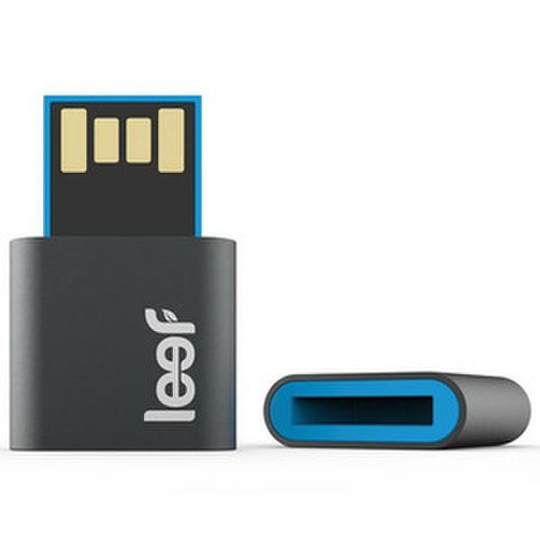 Leef 16GB Fuse USB 2.0 16GB USB 2.0 Schwarz, Blau USB-Stick