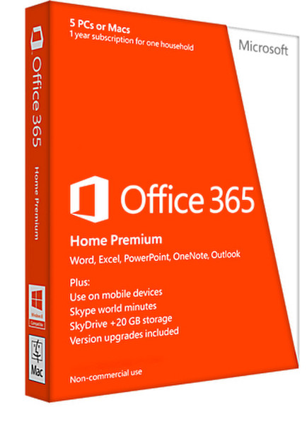 Microsoft Office 365 Home Premium 32/64-bit