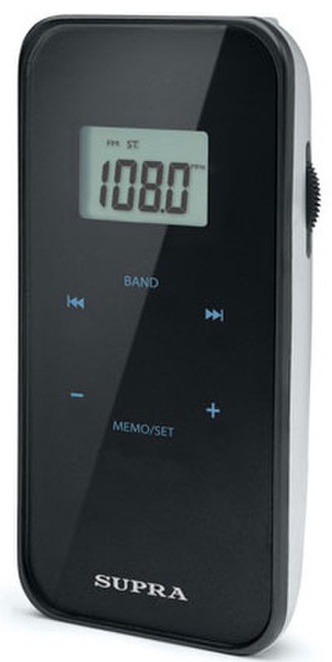 Supra ST-105 Tragbar Digital Schwarz Radio