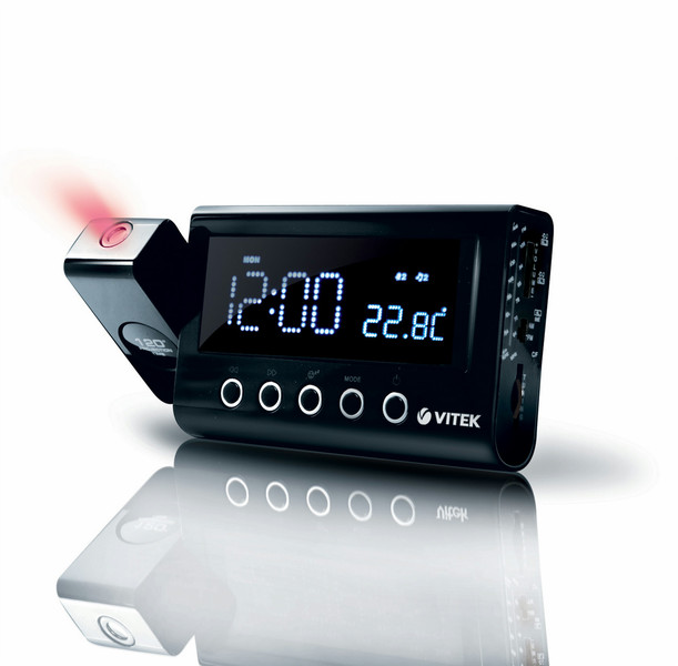 Vitek VT-3528 Clock Analogue Black