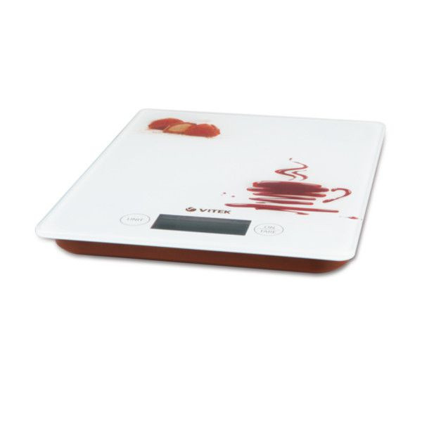 Vitek VT-2400 CL Electronic kitchen scale Red,White