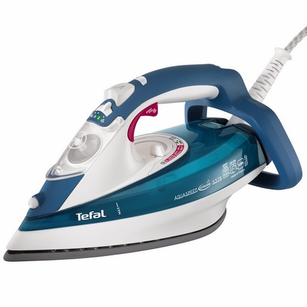 Tefal Aquaspeed FV5378 Dampfbügeleisen Autoclean Catalys soleplate 2400W Blau, Weiß