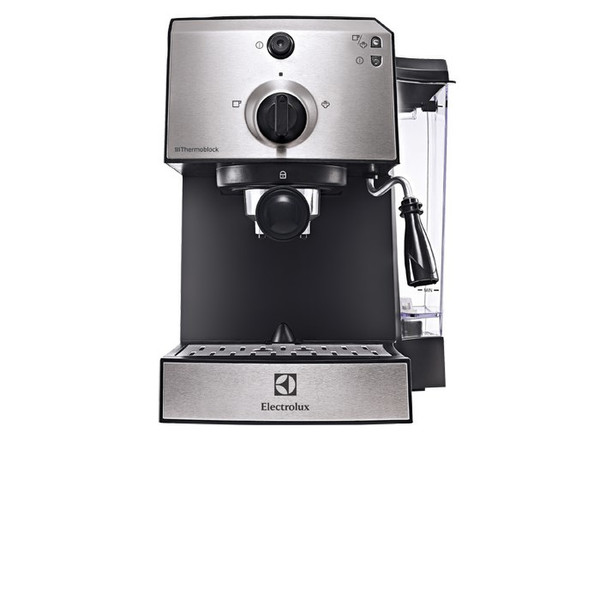 Electrolux EEA111 Espressomaschine 1.25l 1Tassen Schwarz, Edelstahl Kaffeemaschine