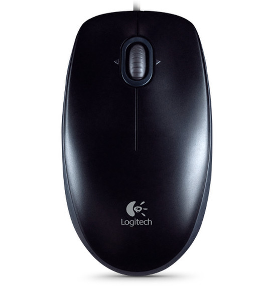 Logitech B110 USB Оптический 800dpi Для обеих рук Черный компьютерная мышь