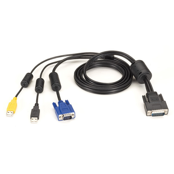 Black Box EHNSECURE3-0006 Tastatur/Video/Maus (KVM)-Kabel