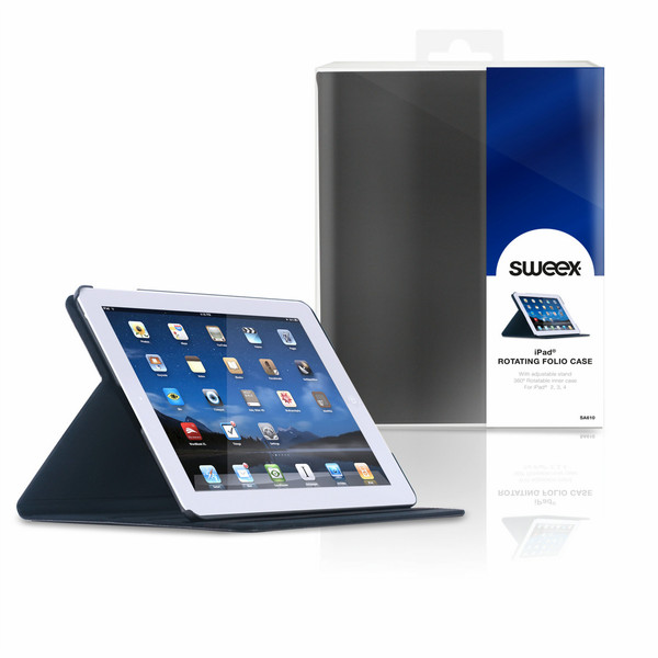 Sweex iPad Rotating Folio Case Black