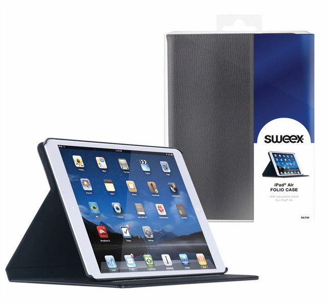 Sweex SA700 Blatt Schwarz Tablet-Schutzhülle