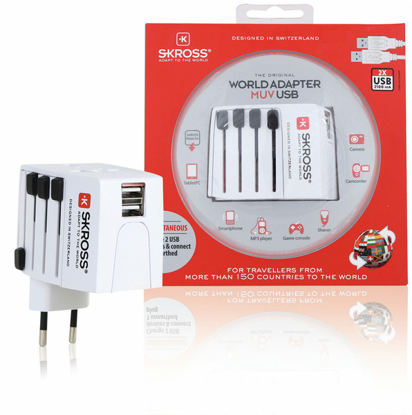 Skross Reiseadapter World Adapter MUV USB