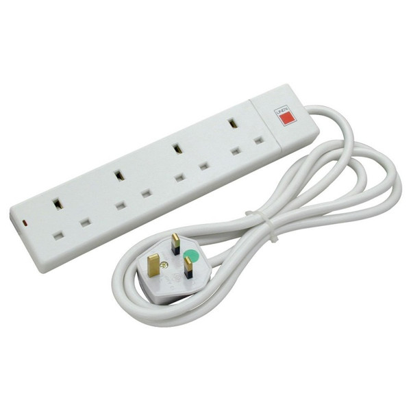 Lindy 70145 4AC outlet(s) 250V 2m White surge protector