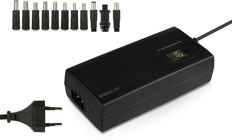 SPEEDLINK Universal Notebook Power Adapter Черный адаптер питания / инвертор