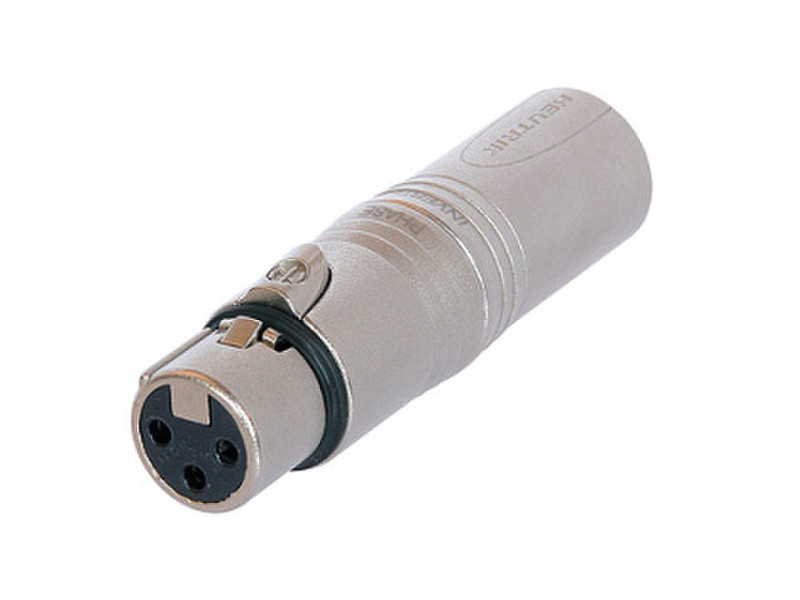 Neutrik NA3FMX XLR (3-pin) XLR (3-pin) Cеребряный кабельный разъем/переходник