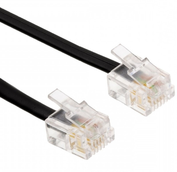 Helos 014067 6m Black,Translucent telephony cable