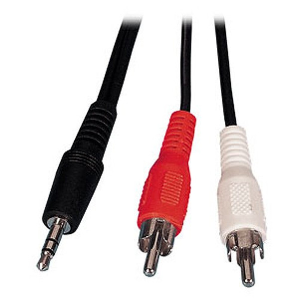 Connectland 0106041 10m 3.5mm 2 x RCA Black,Red,White