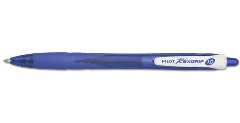 Pilot RexGrip Clip-on retractable ballpoint pen Blue