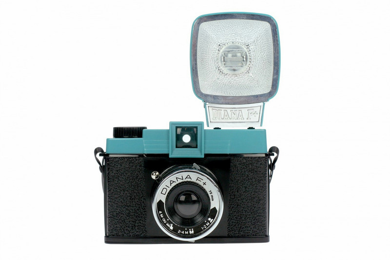 Lomography Diana F+ Compact film camera 120 mm Schwarz, Blau