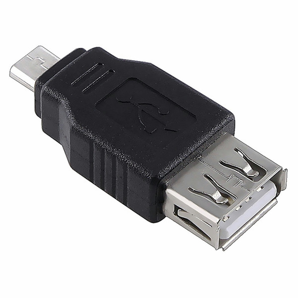 eForCity USB_A-USB_MIC_F Samsung 30-pin Micro-USB B Черный кабель USB