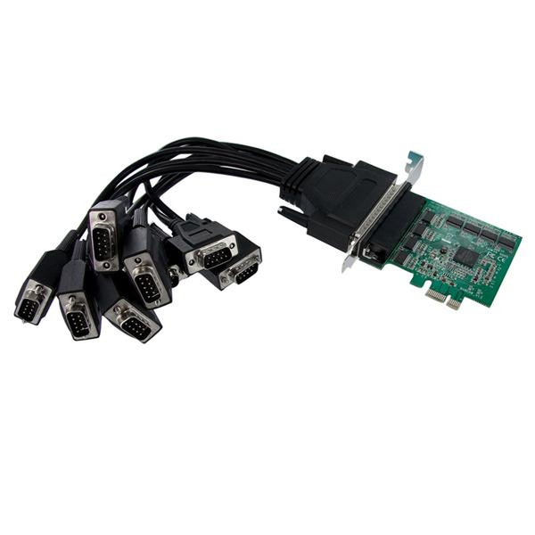 StarTech.com 8 Port Seriell RS232 PCI Express Schnittstellenkarte mit 16950 UART