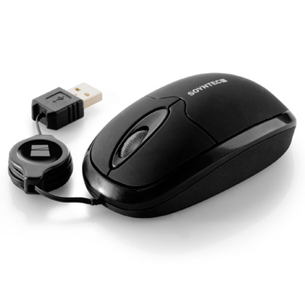 Soyntec R370 Black USB Оптический 800dpi Черный компьютерная мышь