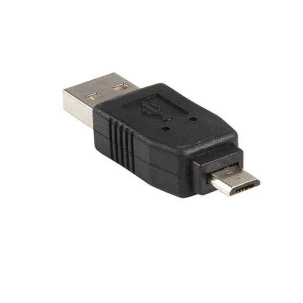 StarTech.com USB A - Micro USB B Cable Adapter USB A Micro USB B Черный кабельный разъем/переходник