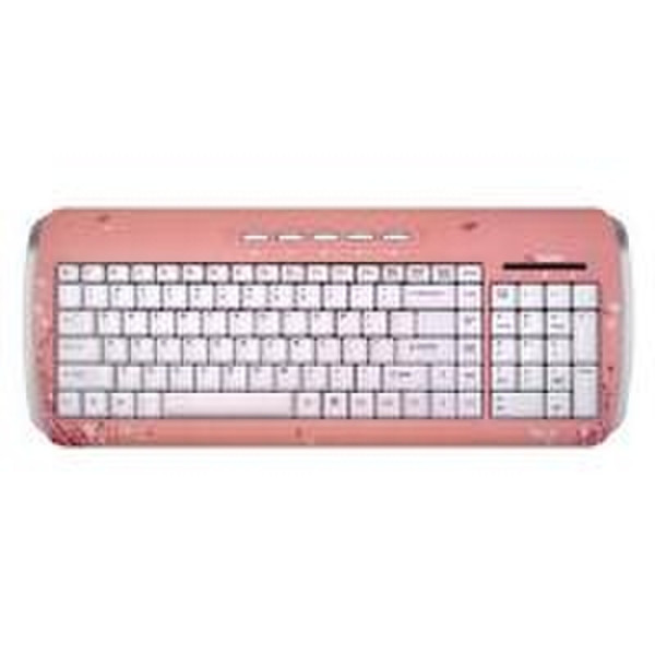 Saitek Expressions Keyboard USB QWERTY Розовый клавиатура