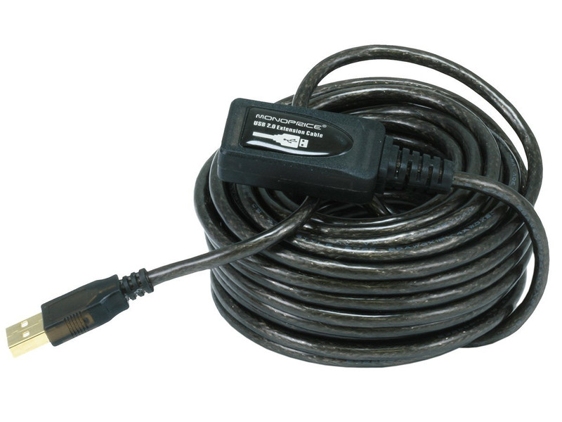 Monoprice 106149 10m USB A USB A Black USB cable