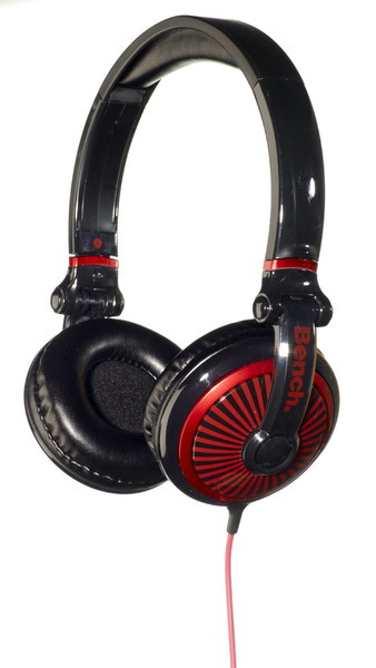 Lazerbuilt HBE-RH-RED1-DB Supraaural Head-band Black,Red headphone
