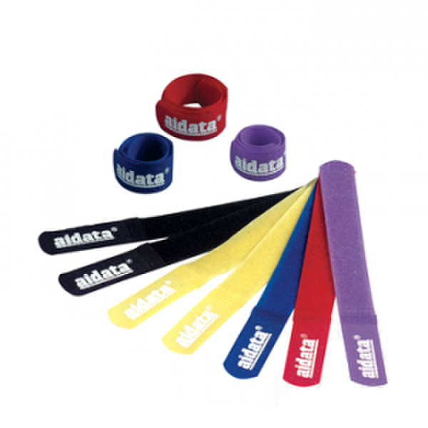 Aidata CM03 Black,Blue,Red,Violet,Yellow 10pc(s) cable tie