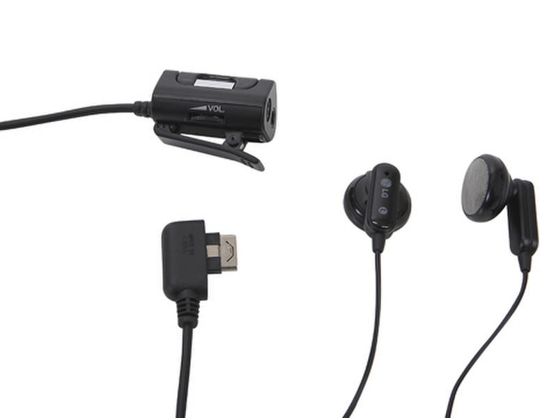 LG Stereo Headset Стереофонический Проводная Черный гарнитура мобильного устройства