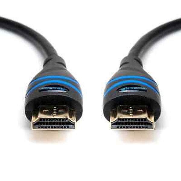 BlueRigger HDMI-EXT-CON-75FT-10 2м HDMI HDMI Черный, Синий HDMI кабель