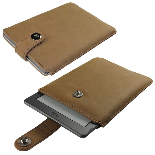 iGadgitz Leather Pouch 6Zoll Beutel Braun E-Book-Reader-Schutzhülle