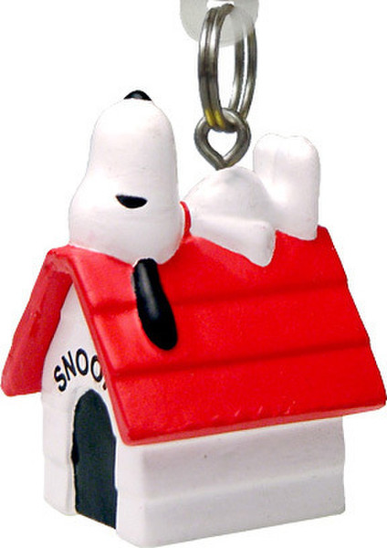 J-Straps Peanuts - Snoopy House Красный, Белый брелок для мобильного телефона