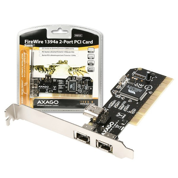 Axago PCIF-X1 PCI 2+1x 1394a interface cards/adapter