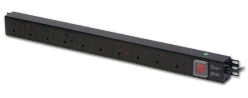 Lindy 29998 10AC outlet(s) 250V 3m Black surge protector