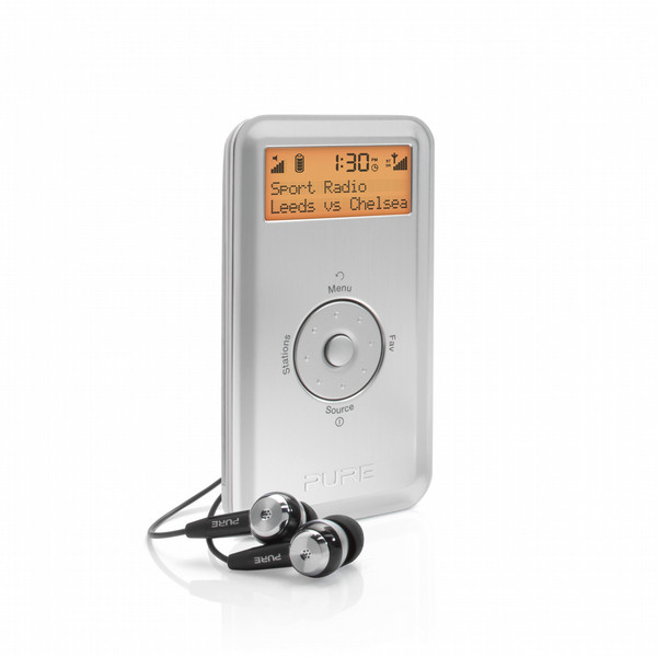 Pure Move 2500 Personal Digital Silver radio