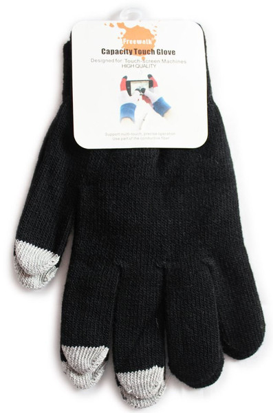 Aquarius UNTCHGBK Black touchscreen gloves