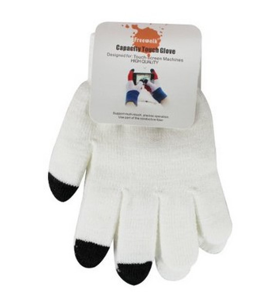 Aquarius UNTCHGWH White touchscreen gloves