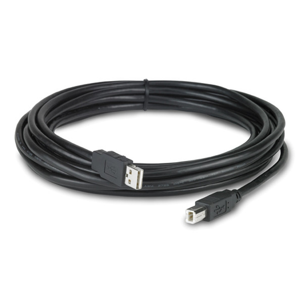 APC NetBotz USB Latching Cable, LSZH, 5m 5.00m USB A USB B Schwarz USB Kabel
