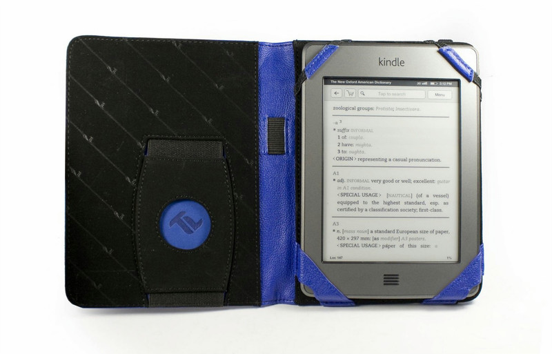 Tuff-Luv TLTKFGARAT Blatt Schwarz, Blau E-Book-Reader-Schutzhülle