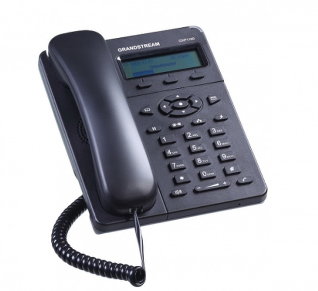 Grandstream Networks GXP1165 Wired handset 1lines LCD Black IP phone