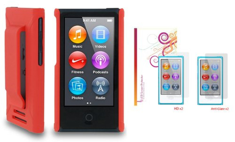 Roocase YM-NANO7-S1-R-OR-SCP Shell case Orange MP3/MP4 player case