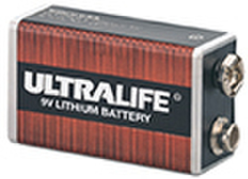 Ultralife Lithium-Manganese Dioxid 9V Nickel-Oxyhydroxide (NiOx) 9V non-rechargeable battery