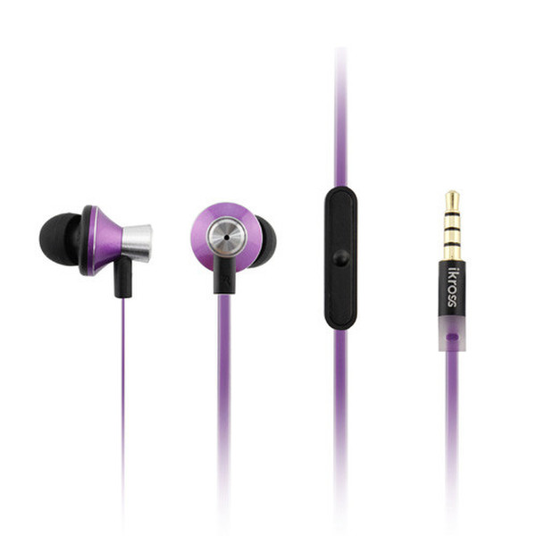 iKross IKHS13U Binaural im Ohr Violett Mobiles Headset