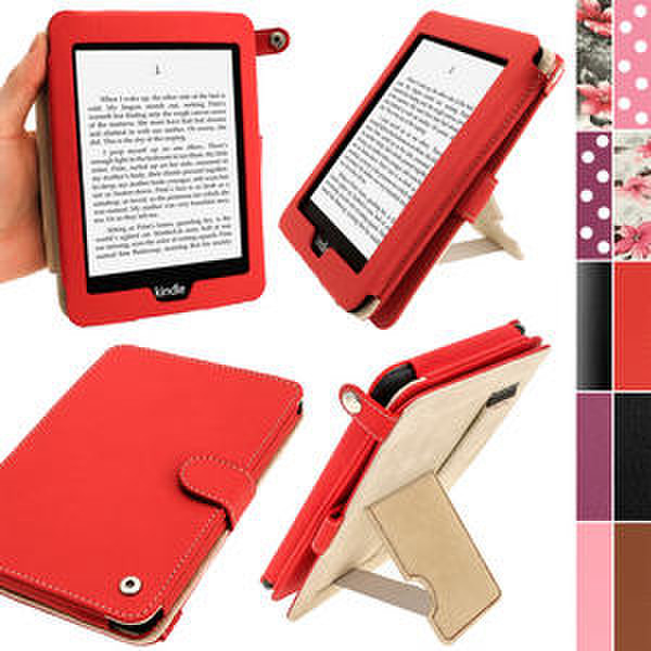 iGadgitz U2173 6Zoll Blatt Rot E-Book-Reader-Schutzhülle