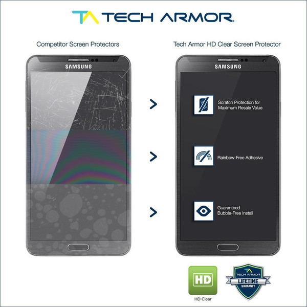 Tech Armor SP-HD-SAM-GT37-3 klar Galaxy Tab 3 1Stück(e) Bildschirmschutzfolie