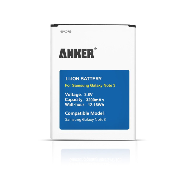 Anker AK-70SMNOTE3-S1W32NA Lithium-Ion 3200mAh 3.8V rechargeable battery