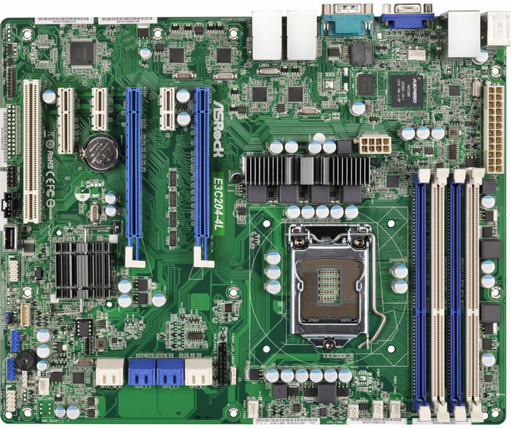 Asrock E3C204-4L Intel C204 Socket H2 (LGA 1155) ATX Server-/Workstation-Motherboard