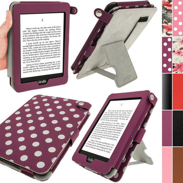 iGadgitz U2711 6Zoll Blatt Violett, Weiß E-Book-Reader-Schutzhülle