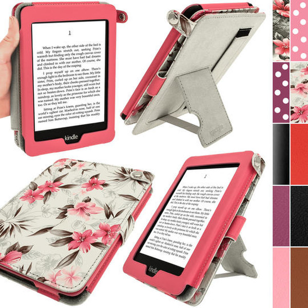 iGadgitz U2716 Folio Pink e-book reader case